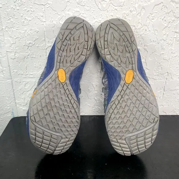 Merrell Crush Glove Barefoot Mens‎ Size 9.5 Blue Running Shoes Sneakers