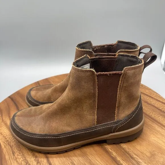 Merrell Emery Boots Womens Size 8 Brown Leather Slip On Ankle Shoes J42450