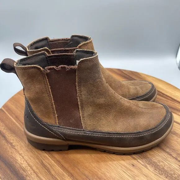 Merrell Emery Boots Womens Size 8 Brown Leather Slip On Ankle Shoes J42450