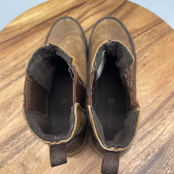 Merrell Emery Boots Womens Size 8 Brown Leather Slip On Ankle Shoes J42450