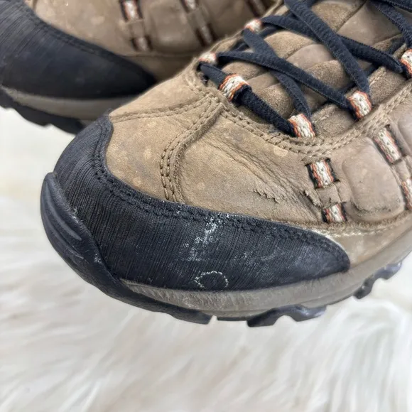 Merrell Hiking Athletic Shoes Brown and Black Trail Ready