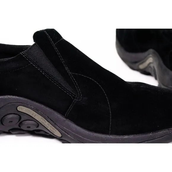 Merrell Jungle Moc Slip On Shoes Loafers Suede Black Women's Sz 10.5