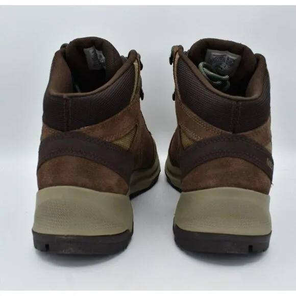 Merrell Mens Size 10 Erie Mid Earth Brown Leather Waterproof Hiking Boots