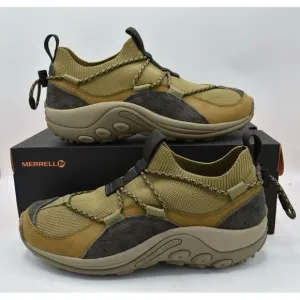 Merrell Mens Size 9 Jungle Moc Explorer Suede Coyote Slip On Shoes