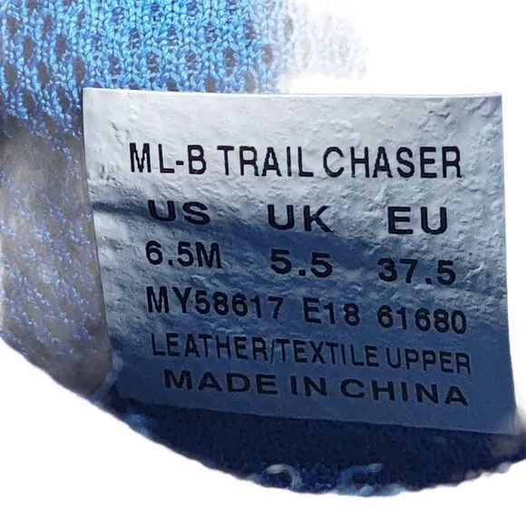 Merrell ML-B Trail Chaser Boys Youth 6.5M Hiking Outdoor Shoes Blue Size