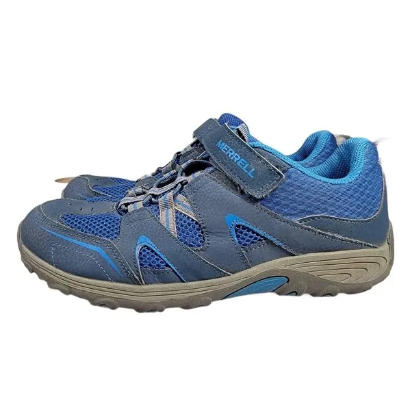 Merrell ML-B Trail Chaser Boys Youth 6.5M Hiking Outdoor Shoes Blue Size