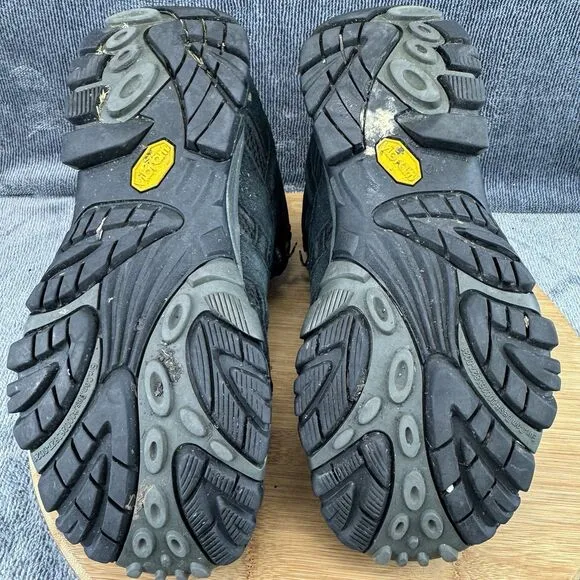 Merrell Moab 2 Boots Mens Size 7.5 Black Hiking Vent Trail Outdoor Vibram
