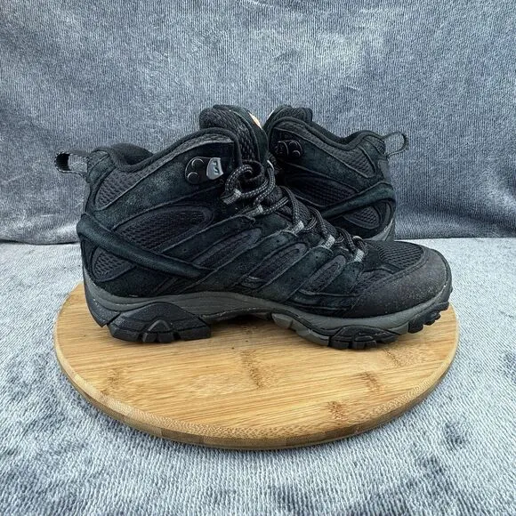 Merrell Moab 2 Boots Mens Size 7.5 Black Hiking Vent Trail Outdoor Vibram