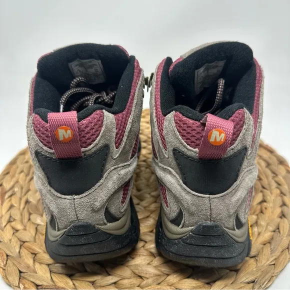 Merrell Moab 2 Mid Waterproof Hiking Boots Boulder Blush Size 7.5 Women's