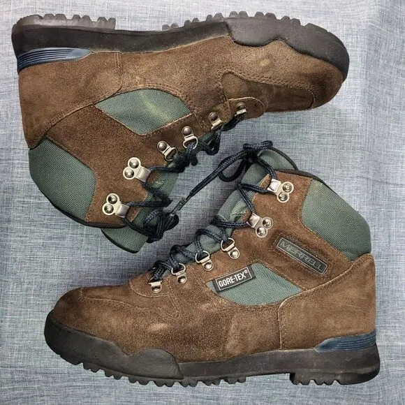 Merrell Nova GTX Gore-Tex Hiking Trail Boots Brown Forest Women’s Size 9 US