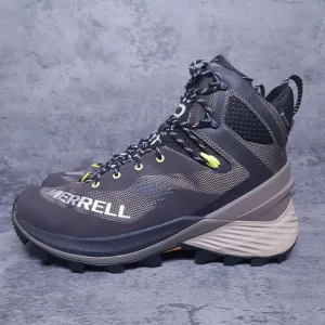 MERRELL Rogue Hiker Mid GTX Gore Tex Hiking Boots Mens 10 Boulder Vibram