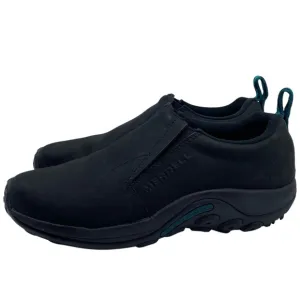 Merrell Womens Shoes Leather Moc Size 10 Black Suede Leather Slip On Casual