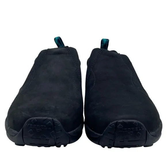 Merrell Womens Shoes Leather Moc Size 10 Black Suede Leather Slip On Casual