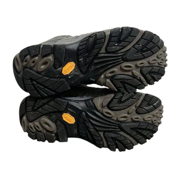 Merrell Womens Hiking Boots Size 7.5 Moab 3 Mid Waterproof Gray Outdoor