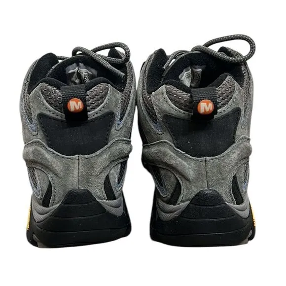 Merrell Womens Hiking Boots Size 7.5 Moab 3 Mid Waterproof Gray Outdoor