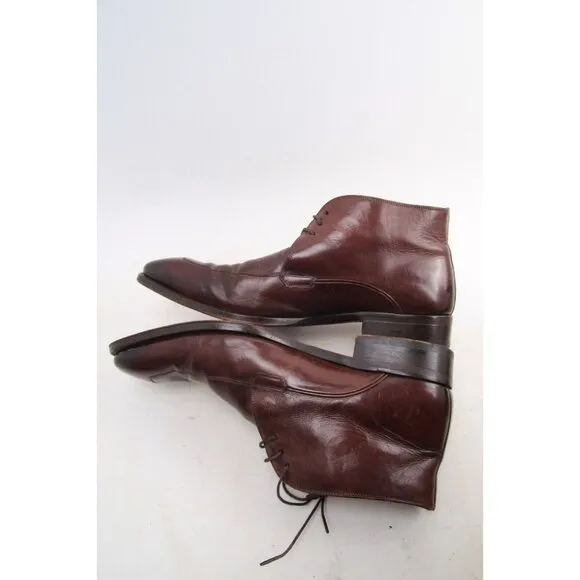 Mezlan Chukka Boots Dress Boots Lace Up Spain Leather Brown Sz 10 M