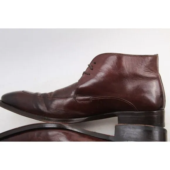 Mezlan Chukka Boots Dress Boots Lace Up Spain Leather Brown Sz 10 M