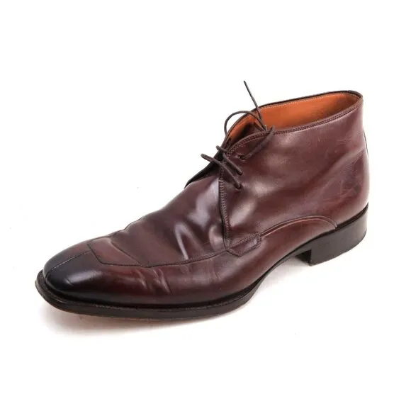 Mezlan Chukka Boots Dress Boots Lace Up Spain Leather Brown Sz 10 M