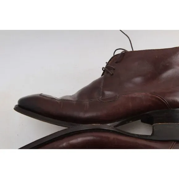 Mezlan Chukka Boots Dress Boots Lace Up Spain Leather Brown Sz 10 M