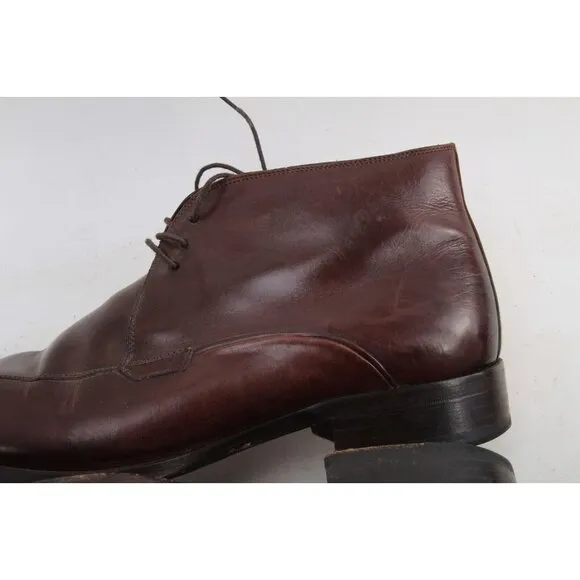 Mezlan Chukka Boots Dress Boots Lace Up Spain Leather Brown Sz 10 M