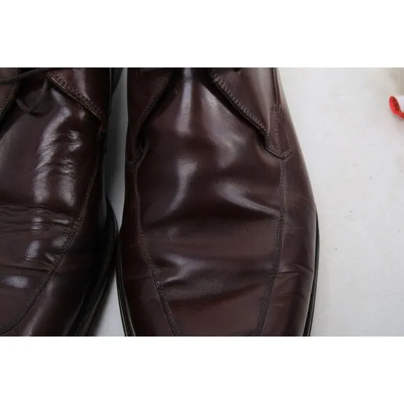 Mezlan Chukka Boots Dress Boots Lace Up Spain Leather Brown Sz 10 M