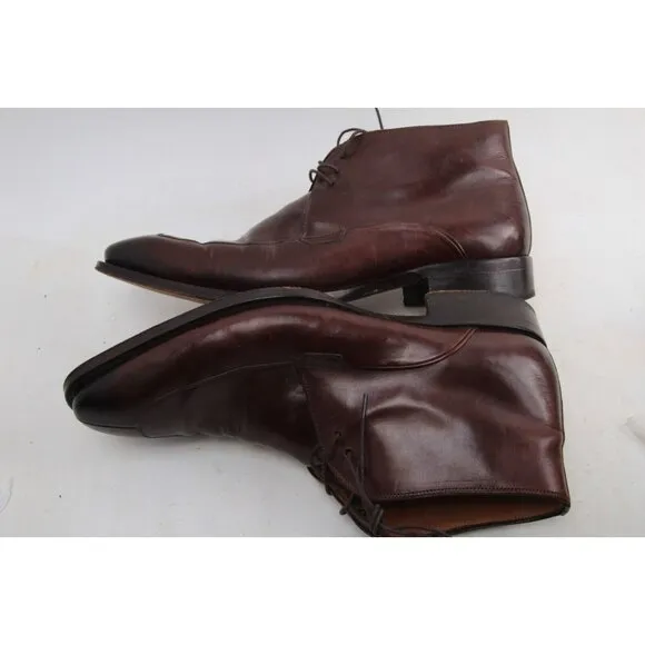 Mezlan Chukka Boots Dress Boots Lace Up Spain Leather Brown Sz 10 M