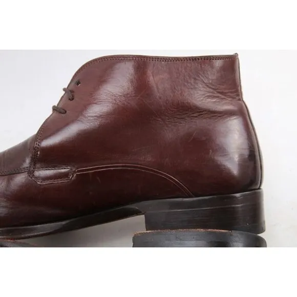 Mezlan Chukka Boots Dress Boots Lace Up Spain Leather Brown Sz 10 M