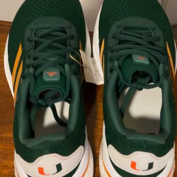 Miami Hurricanes Adidas Supernova THE U Running Shoes H01295 Men S 6.5 Wmn S 7.5