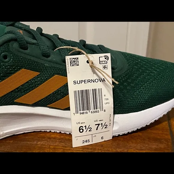 Miami Hurricanes Adidas Supernova THE U Running Shoes H01295 Men S 6.5 Wmn S 7.5