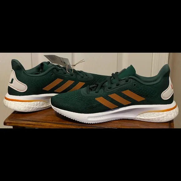 Miami Hurricanes Adidas Supernova THE U Running Shoes H01295 Men S 6.5 Wmn S 7.5