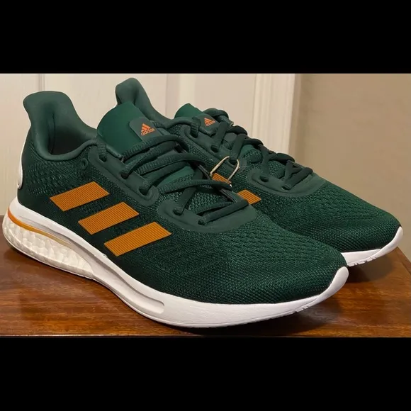 Miami Hurricanes Adidas Supernova THE U Running Shoes H01295 Men S 6.5 Wmn S 7.5