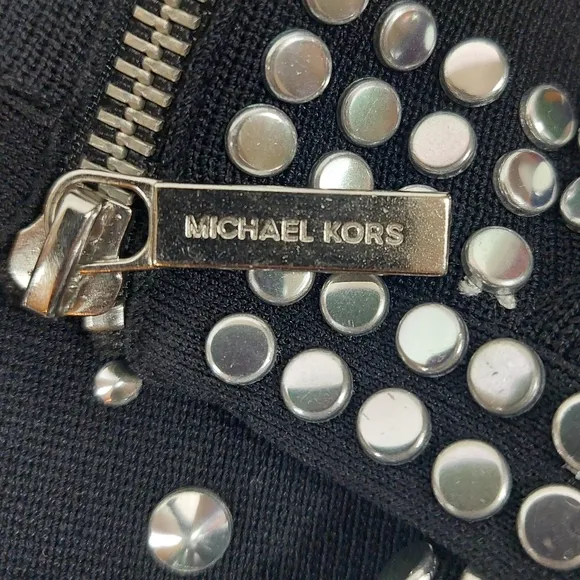 Michael Kors Black Studded Jersey Dress