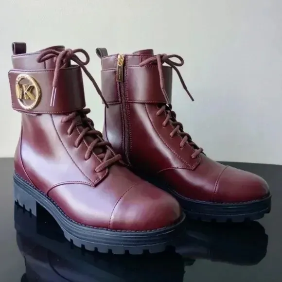 Michael Kors Burgundy Boots Size 7M