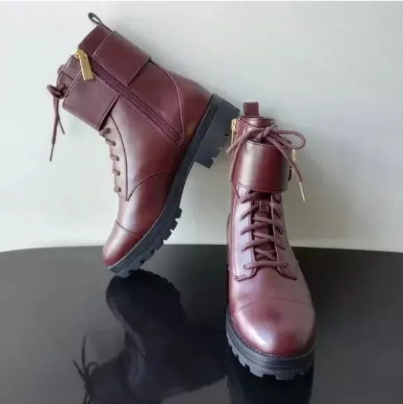 Michael Kors Burgundy Boots Size 7M
