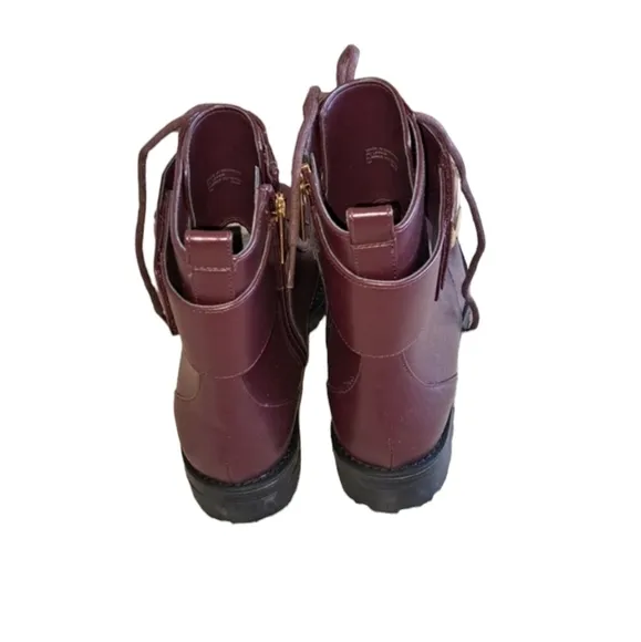 Michael Kors Burgundy Boots Size 7M