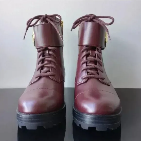 Michael Kors Burgundy Boots Size 7M