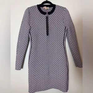 Michael Kors MK Jacquard logo print dress size L