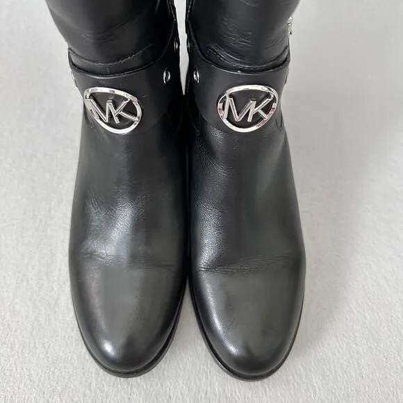 MICHAEL Michael Kors Women’s Heather Leather Almond Toe Tall Riding Boots Size 6