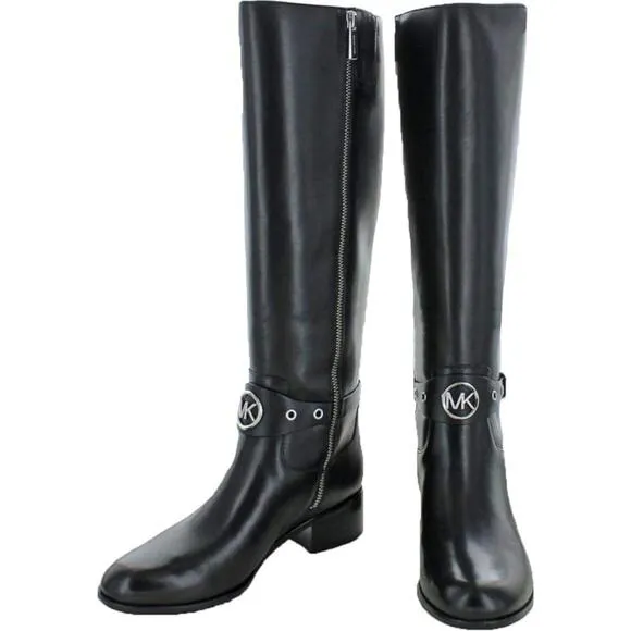 MICHAEL Michael Kors Women’s Heather Leather Almond Toe Tall Riding Boots Size 6