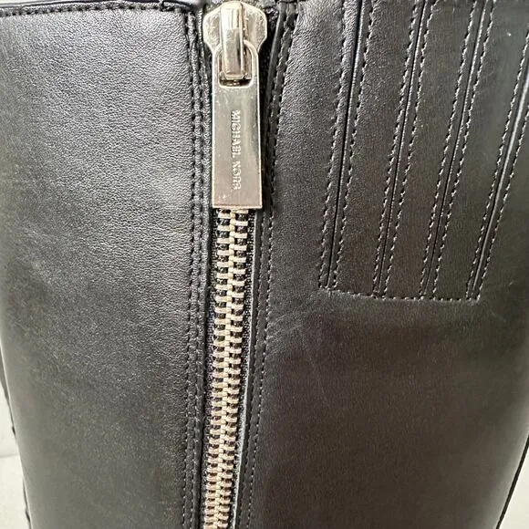 MICHAEL Michael Kors Women’s Heather Leather Almond Toe Tall Riding Boots Size 6