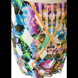 💃🐩Milly White Stretch With Design Skirt Size Small NWOT