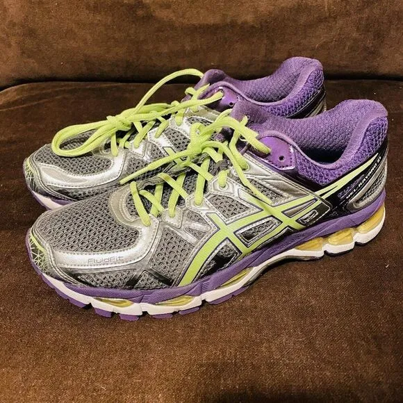 Mint Condition ASICS GEL KAYANO 21 10 US 42 EUR Womens Running Shoes Purple