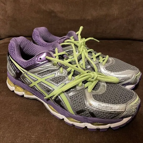 Mint Condition ASICS GEL KAYANO 21 10 US 42 EUR Womens Running Shoes Purple