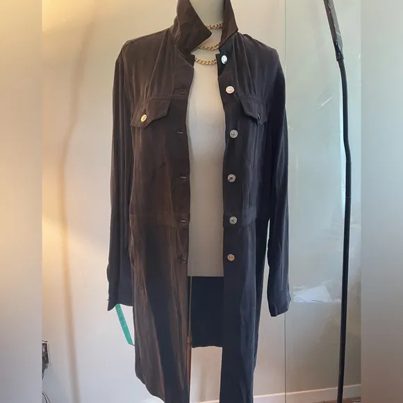 Mistress Rocks ‘Astonish’ Black Elongated Jacket Dress Size M NWT