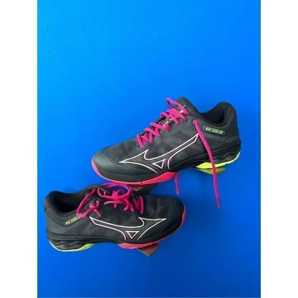 Mizuno Men's Wave Inspire 15 Running  Athletic Shoes Black-Green Black-Blue size
