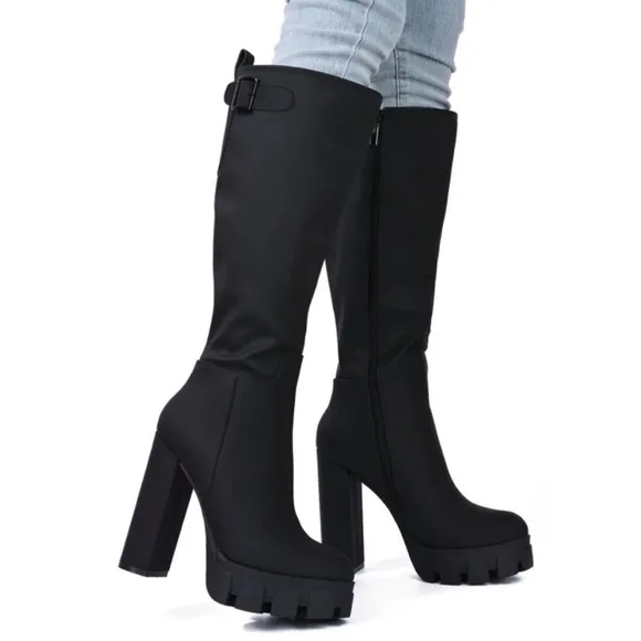 Monica platform boot black