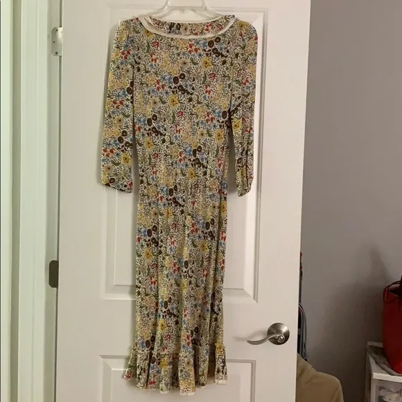 Moschino Multicolored Dress with Elastic Waistband
