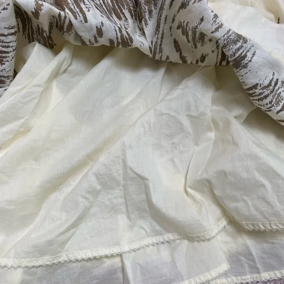 Moulinette Soeurs linen blend strapless‎ dress 0