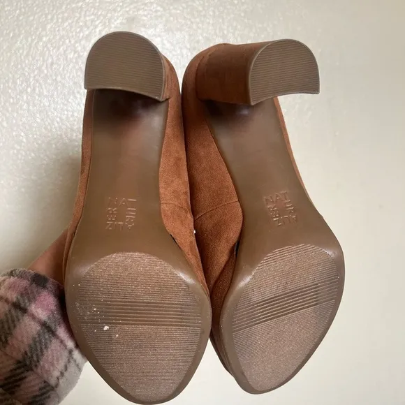 Naturalizer Synth Suede Berlin Platform in Brown size 5.5