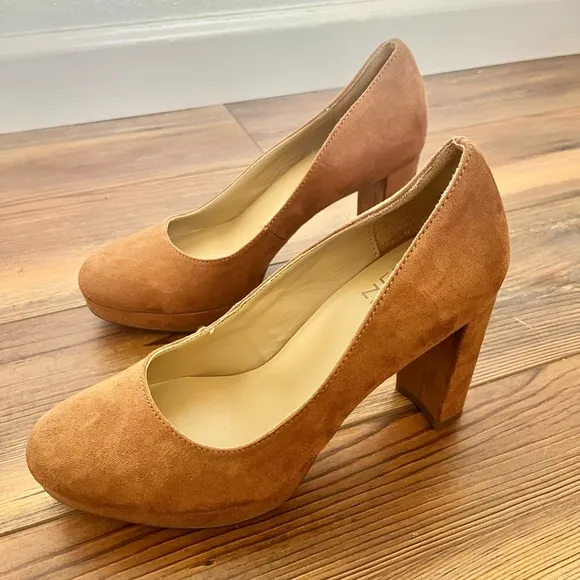 Naturalizer Synth Suede Berlin Platform in Brown size 5.5